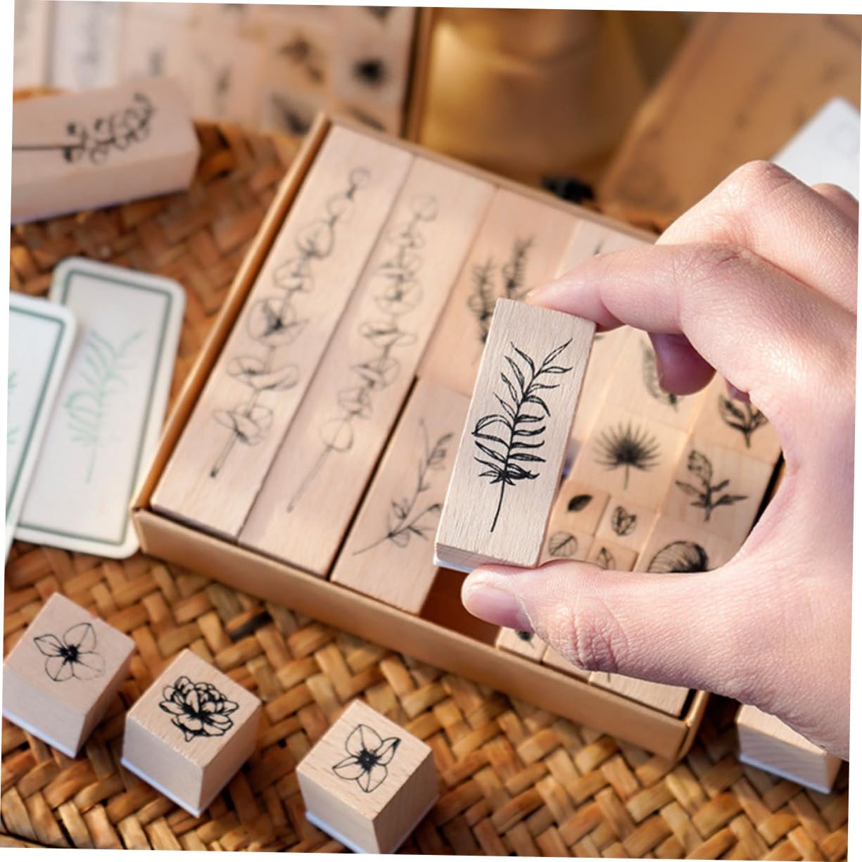 SHINEOFI 5 Juegos Sello De Goma Estampilla Diario Pegatinas Papel De Álbum De Recortes Sello De Etiqueta s Claro Equipo De Nombre Para Ropa De Vestidor Mini De Madera