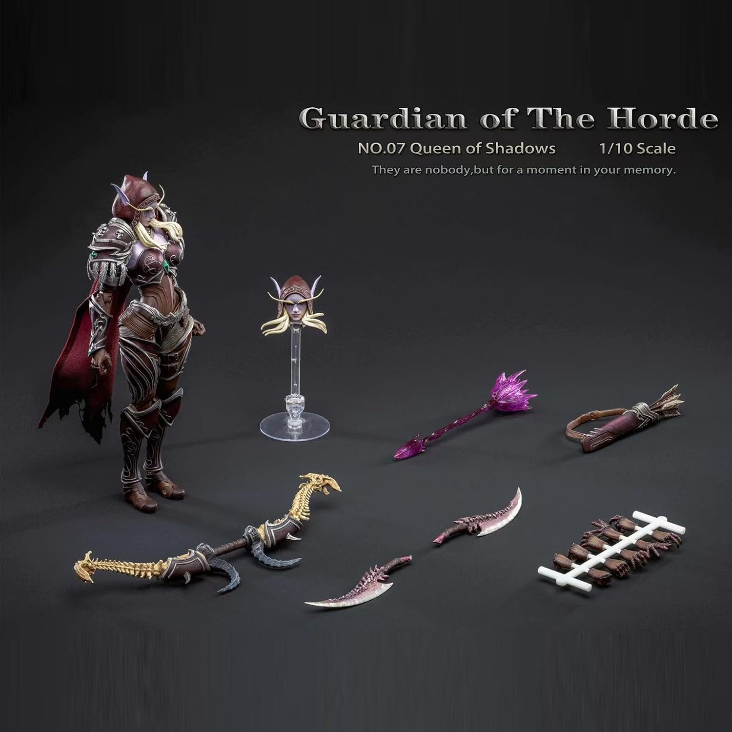GREYKNIGHT Action Figure 1/10 Scale - NO.7 Queen of Shadows Guardian of The Horde - 7'',Classic Character,Collectible,Age 15 and Above