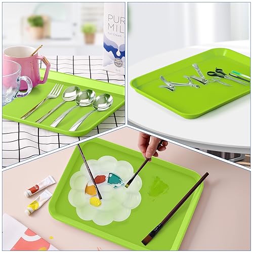 Miniatura 73 de JMU Bandejas dentales autoclavables, bandejas de plástico dentales para instrumento blanco, 13.25" X 9.75", tamaño B