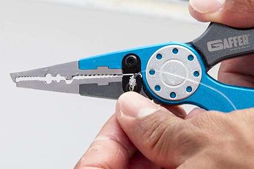 Miniatura 3 de GAFFER SPORTFISHING Pescado de aluminio con gancho de pesca de acero inoxidable afilado, poste ligero con agarres ergonómicos y cordón