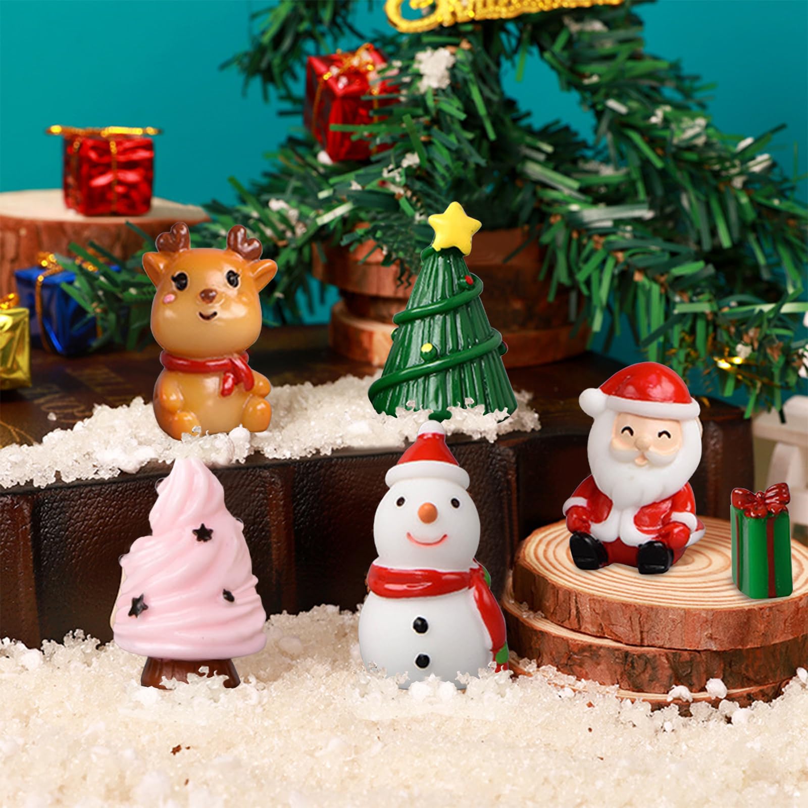 Amazon.co.jp: クリスマス ミニチュア 置物 クリスマス 水族館 装飾