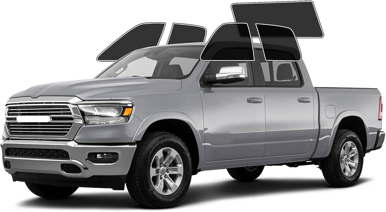 Autotek DIY Car Window Tinting Kit - Customize Shade: 5%, 10%, 20%, 35%, 50%, 70%, for Ram All Models Sides & Back Windows - Pre-Cut colorants for UV Blocking and Blast Protection