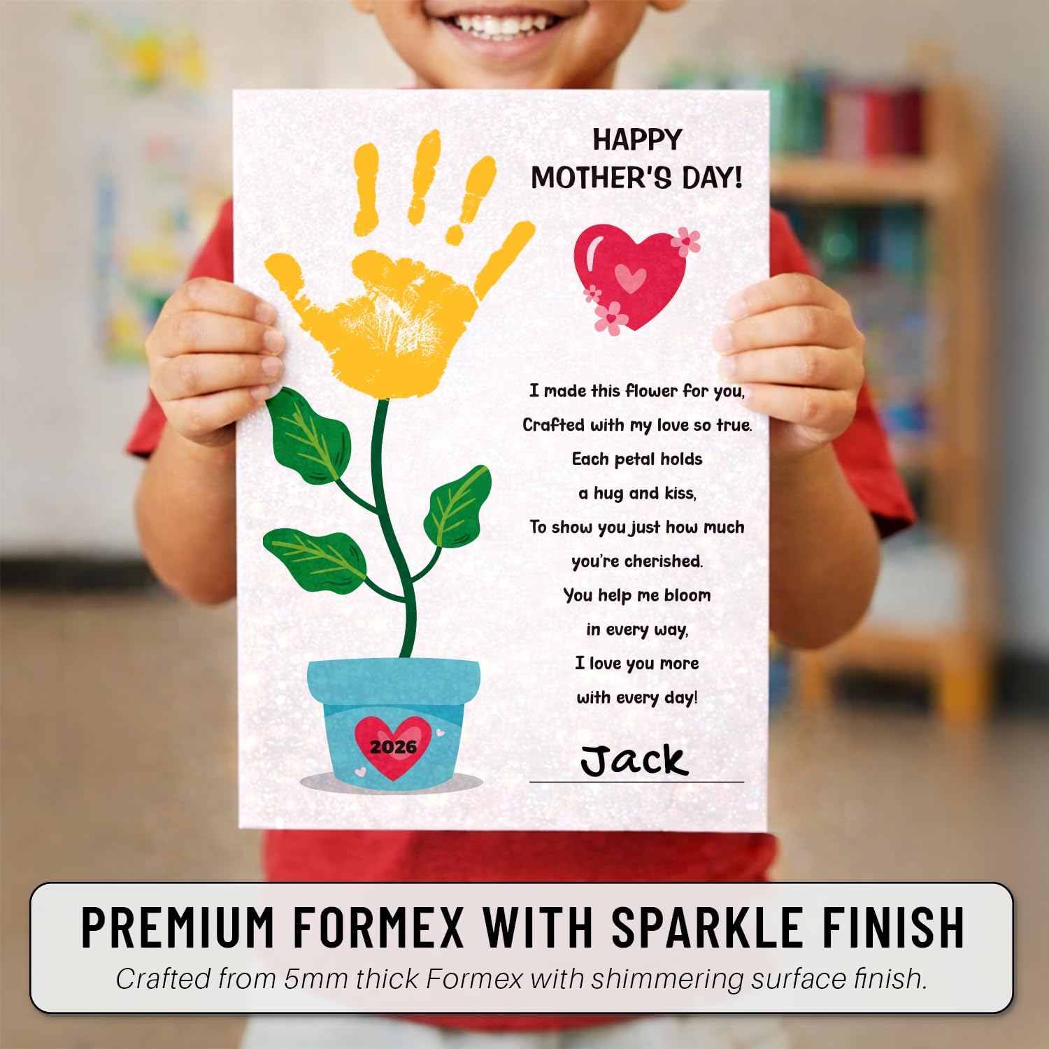 MIKAYENUS Mother's Day Handprint Craft - Baby Handprint Kit for Kids image 4