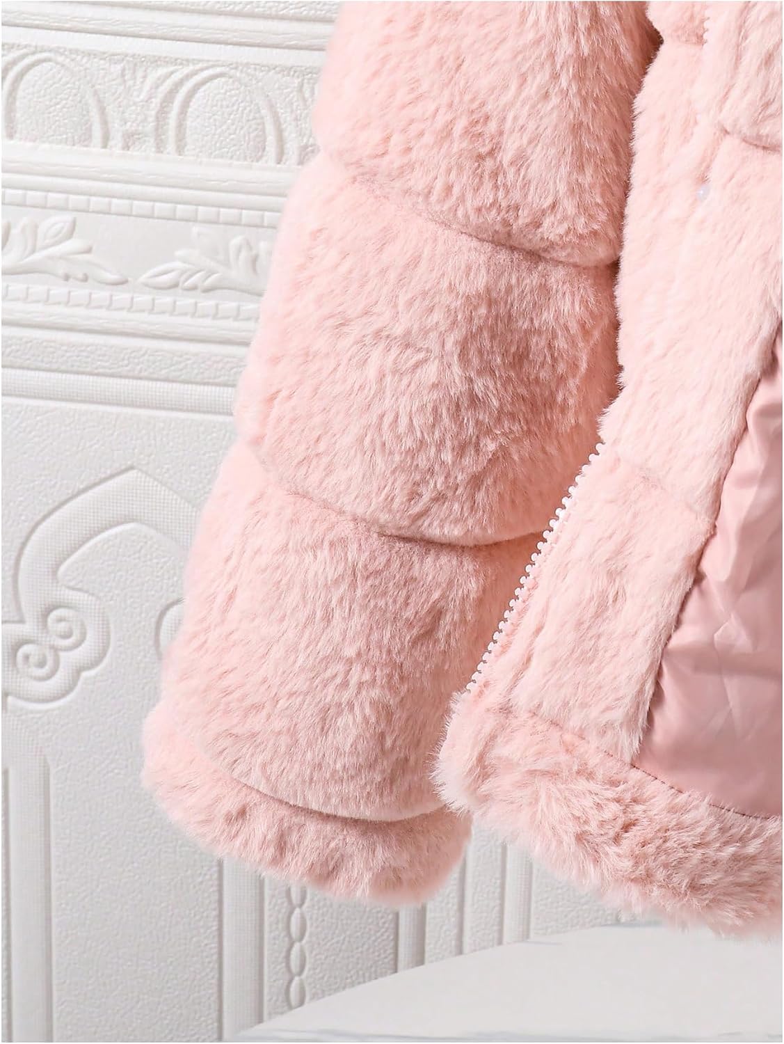 SOLY HUX Girl's Fuzzy Jacket Zip Up Hooded Warm Coat Casual Outerwear with Pocket