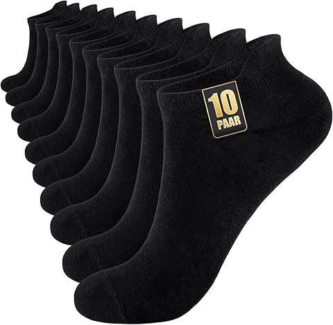 10 Pares Calcetines Tobilleros Hombre Mujer, Calcetines Cortos Verano Finos Transpirables de Algodón Unisex, Ideales para Deporte, Running, Trabajo y Uso Diario