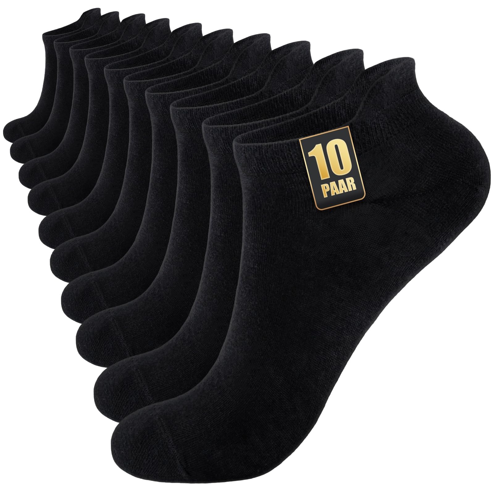 SockWaddles 10 Paia Calzini Corti Uomo & Donna, Calze Corte Cotone Estive, Calze Sportive Alla Caviglia, Calzini Traspiranti Adatte per Sport, Running, Lavoro, Casa, Unisex