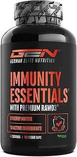 Immunity Essentials Komplex - 180 Kapseln mit Beta Glucan, Vitamin C, D3 (RAWD3®), Zink, Quercetin Echinacea Holunder & Pflanzenextrakten - hochdosiert, vegan