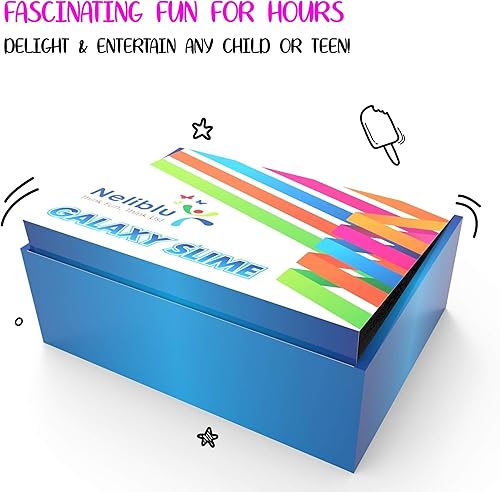 Miniatura 4 de Neliblu Paquete de 6 limos de galaxia de 1.5 x 3 pulgadas, recuerdos surtidos de fiesta de unicornio, juguetes autocalmantes para niños, decoración