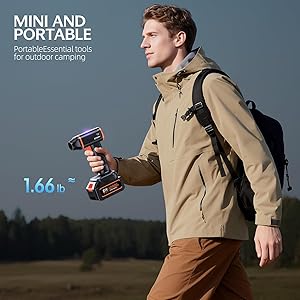 Electric Compressed Air Duster - 33,0000 RPM Rechargeable Cordless Air Blower with Brushless Motor - 2 Batteries & Charger - Replaces Canned Air - for Outdoor, Cars, Computer, Keyboards Cleaning