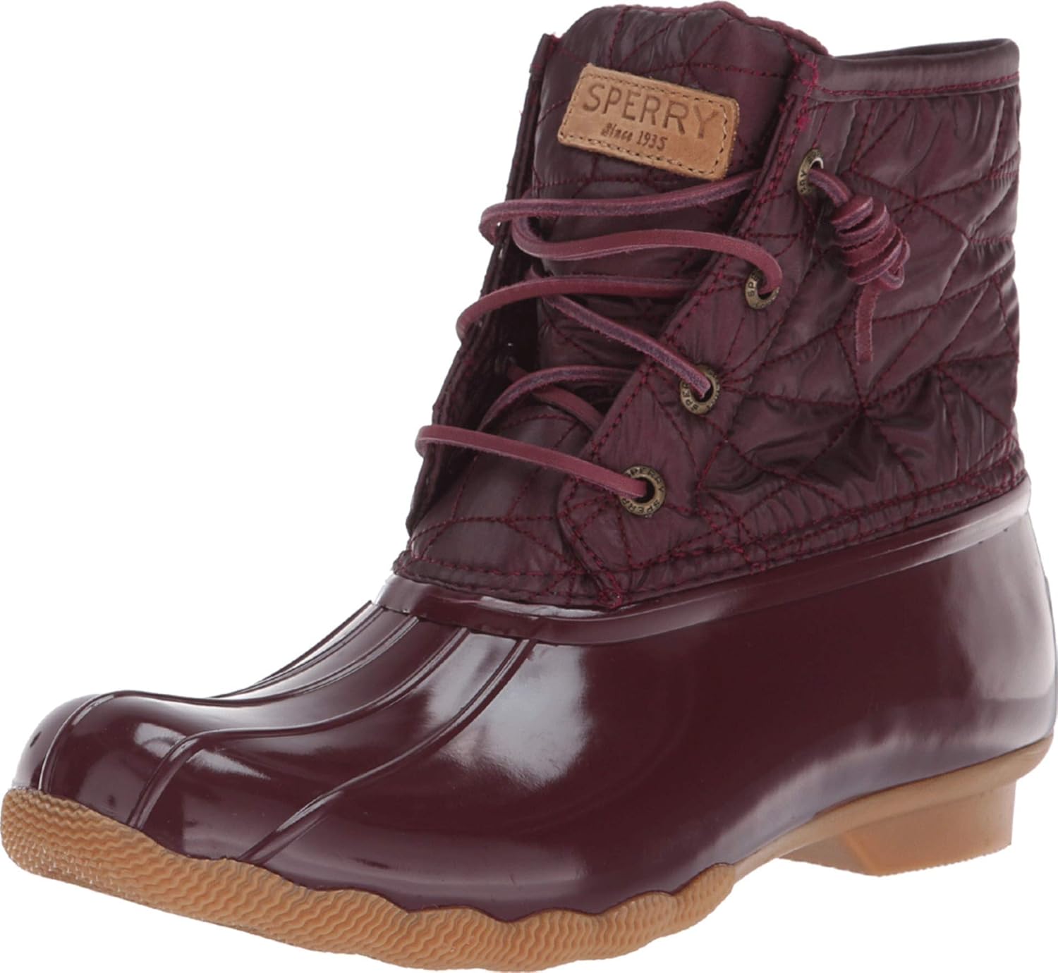 sperry women's saltwater chevron quilt nylon boots