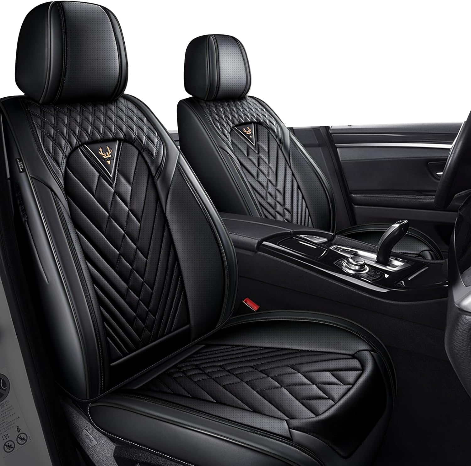 Car Seat Cover for Chevy Silverado 2500 2000-2025, Comfortable, Durable Leather Seat Cover, All Weather Sports Automotive Interior Accessories(Standard 2 Seats, Black)