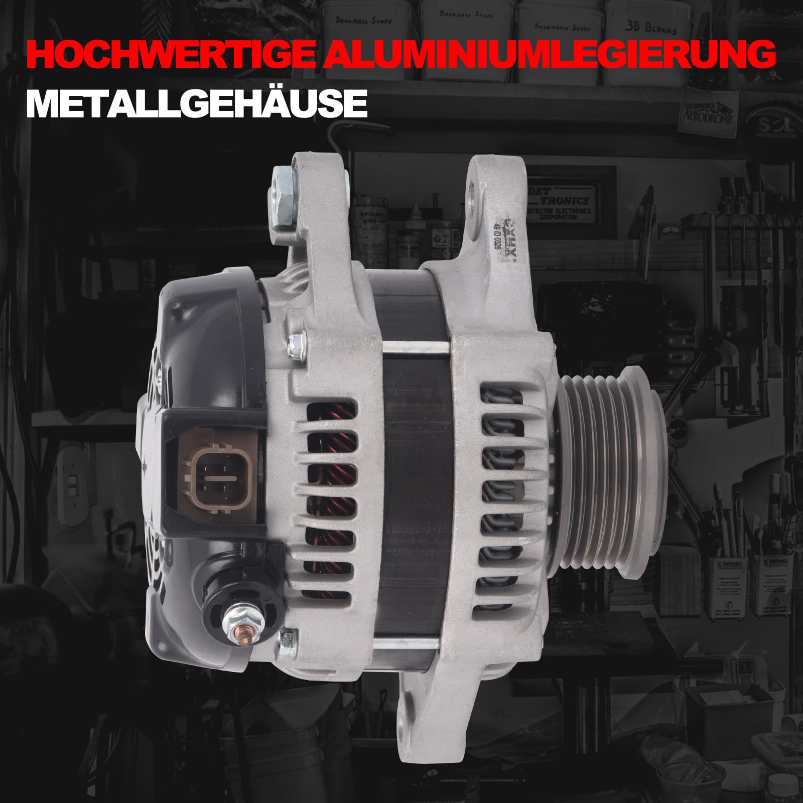 Nuevo Alternador 115A Compatible con To.yo.ta Auris E15 1.4 D-4D