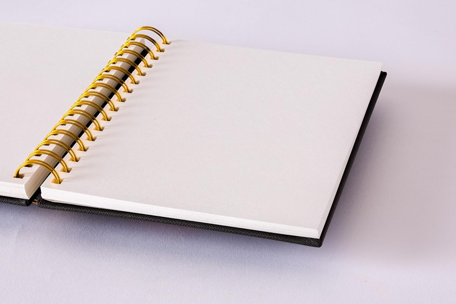 Olympian Ringed Sketchbook, A5 Size 5.5 x 8.25 inches, Gold Metal Ring Binding Lays Flat, 60 Sheets, 150 GSM Fine Art Paper for Artists, Ideal for Pencil, Ink, Watercolor, Leda Art Supply (Pack 2)