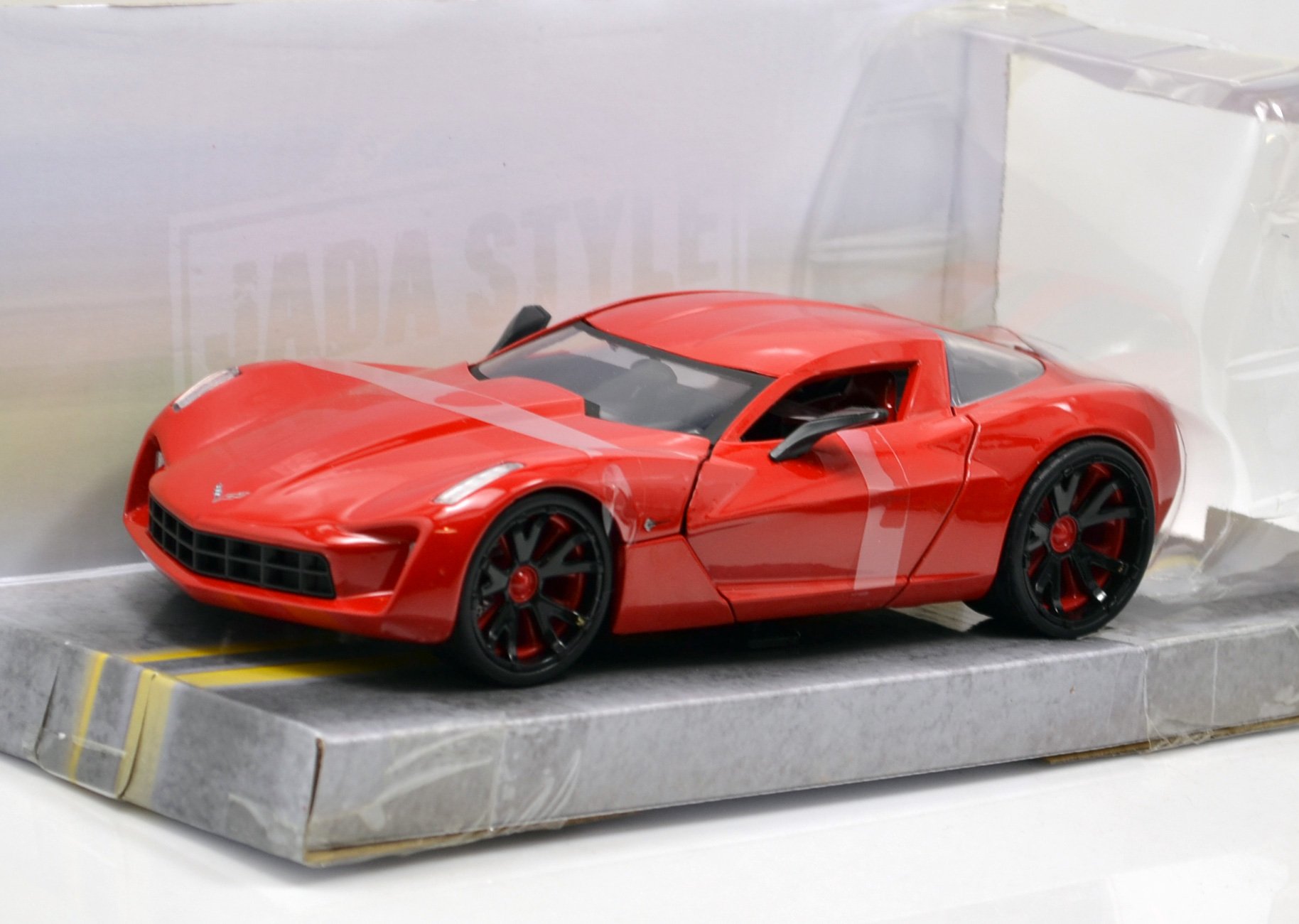 Jada 1:24 BIGTIME MUSCLE "2009 CORVETTE STINGRAY CONCEPT"　ジェイダトイズ　1：24　ビッグタイムマッスル　「2009　コルベット　スティングレー　コンセプト」　シボレー　レッド　2013