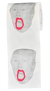 HOME-X rollo de papel higiénico con boca grande Donald Trump, divertido regalo de novedad política, humor político diverti...