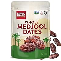 Vista 8 de Natural Delights Dátiles Medjool - Dátiles Medjool Enteros Grandes y Carnosos, Verificado Sin OGM, Buena Fuente de Fibra, Snack de Fruta