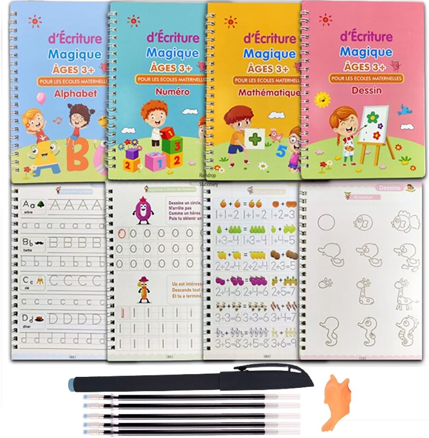 LYWBYXGS French Copybook Magic Reusable Writing Handwriting Copybook