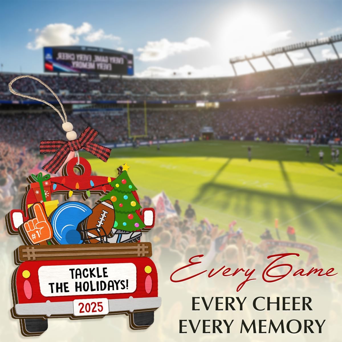 Football Ornament 2026 - Footballs Gift for Players Coach Team, Football Christmas Ornaments for Tree Decor, Unique Sport Gifts for Boys, Gifts for Friends Neighbors, Sport Ornaments for Tree - Image 8