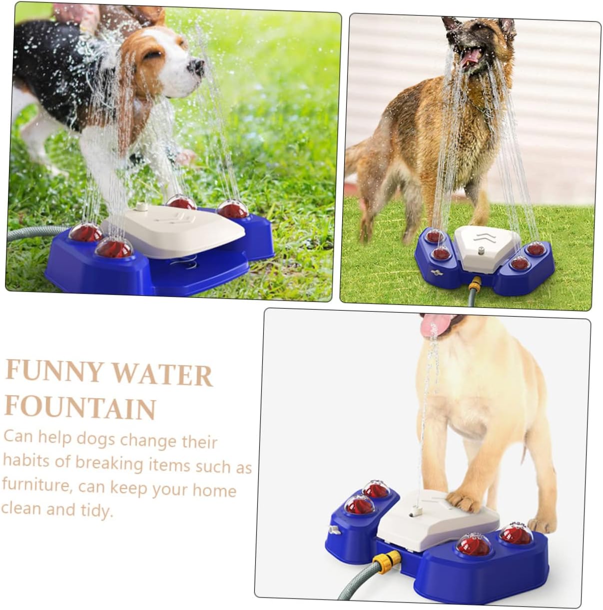 BESPORTBLE Water Fountain for Dogs Pet Water Dispenser Automatic Pet Drinking Fountain Dog Shower Plaything Sprinkler Sprinkler Toy