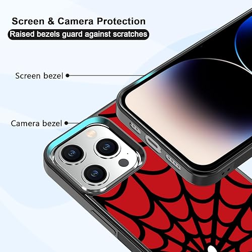 Vista 275 de Funda de teléfono de anime para iPhone 13/14 con diseño de telarañas de moda araña 2