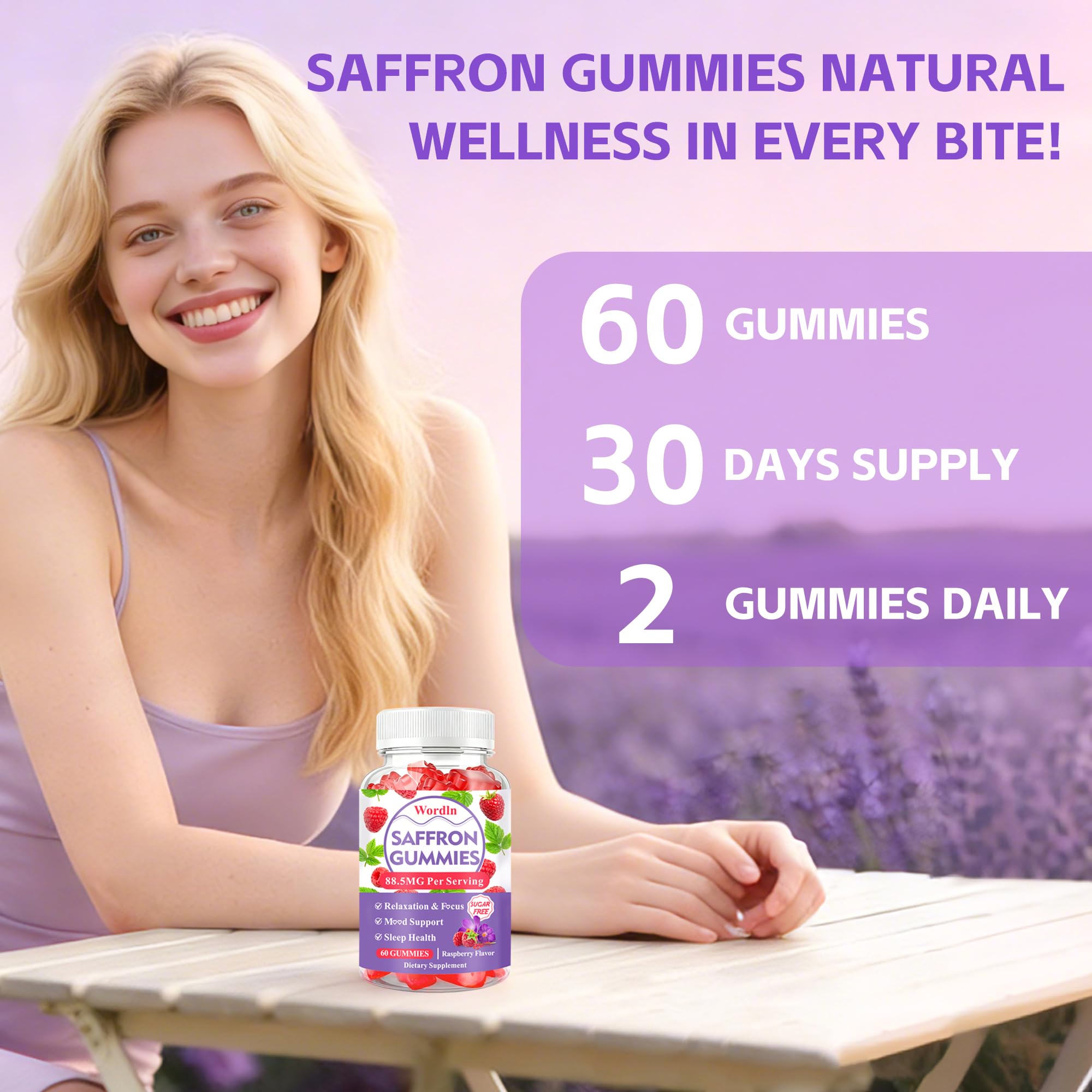 Saffron Gummies for Kids & Adults for Relaxation, Focus and Mood Support — Amazon image 6