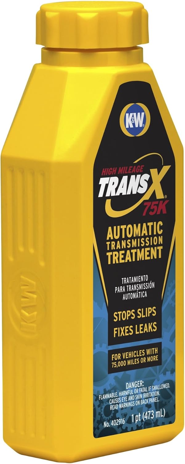 K&W 402916X6 Trans-X High Mileage Automatic Transmission Treatment - 16 Fl Oz Leak Repair Solution for Automotive, Power Steering, Hydraulic Systems | Car Care Fluids : Automotive