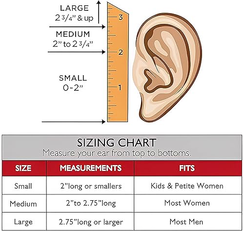 Miniatura 6 de Whaline 3 pares de orejeras sin banda, unisex, para invierno y exteriores