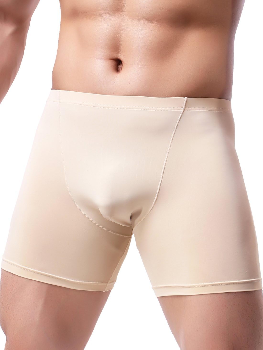 iKingsky Men's Long Leg Boxer Briefs Seamless Front Breathable Trunks Stretch Men Undepanties - Image 7