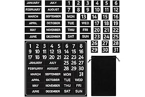 50 Pcs Magnetic Date Indicators for Classroom Organization