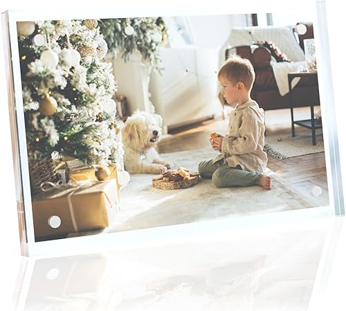 Marcos de fotos acrílicos, marco de fotos de 8 x 10 pulgadas, 1 unidad, marco de fotos pequeño transparente, marco de fotos transparente, marco de