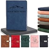 GONIS Custom Journals Personalized Engraved Faux Leather Notebook, Gift for Friends,Teacher, Coworker,Graduation-Pattern 1