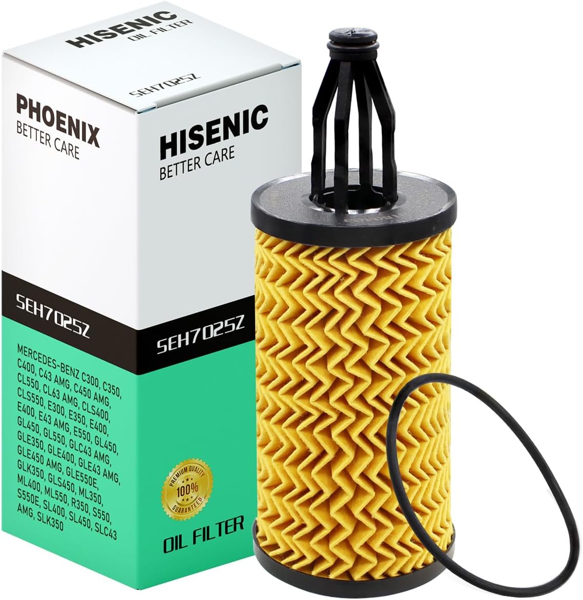 Oil Filter Fits Mercedes Benz ML350 E350 C300 C400 S550 GLK350 Replace Mann Filter HU7025z | Refer No. 2761800009 2761840025