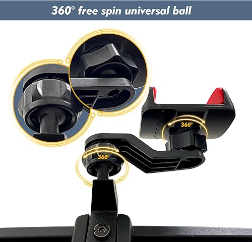 Miniatura 5 de Soporte de teléfono celular Jeep Wrangler JK 2011-2017 Jeep Wrangler JK JKU de 2 puertas y 4 puertas, soporte de teléfono multimontaje con brazo de