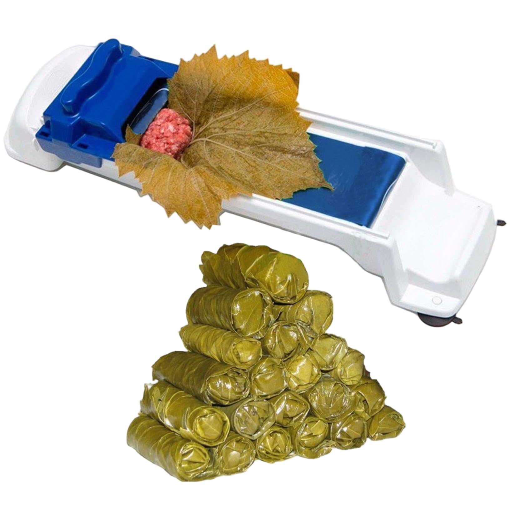 Rodillo de hojas de uva y de huevo plástico para cocina casera