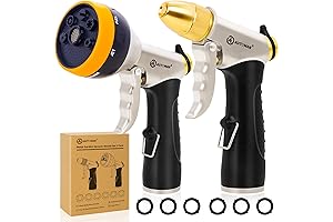 AUTOMAN Metal Nozzle High Pressure Garden Hose Nozzle - Pack of 2
