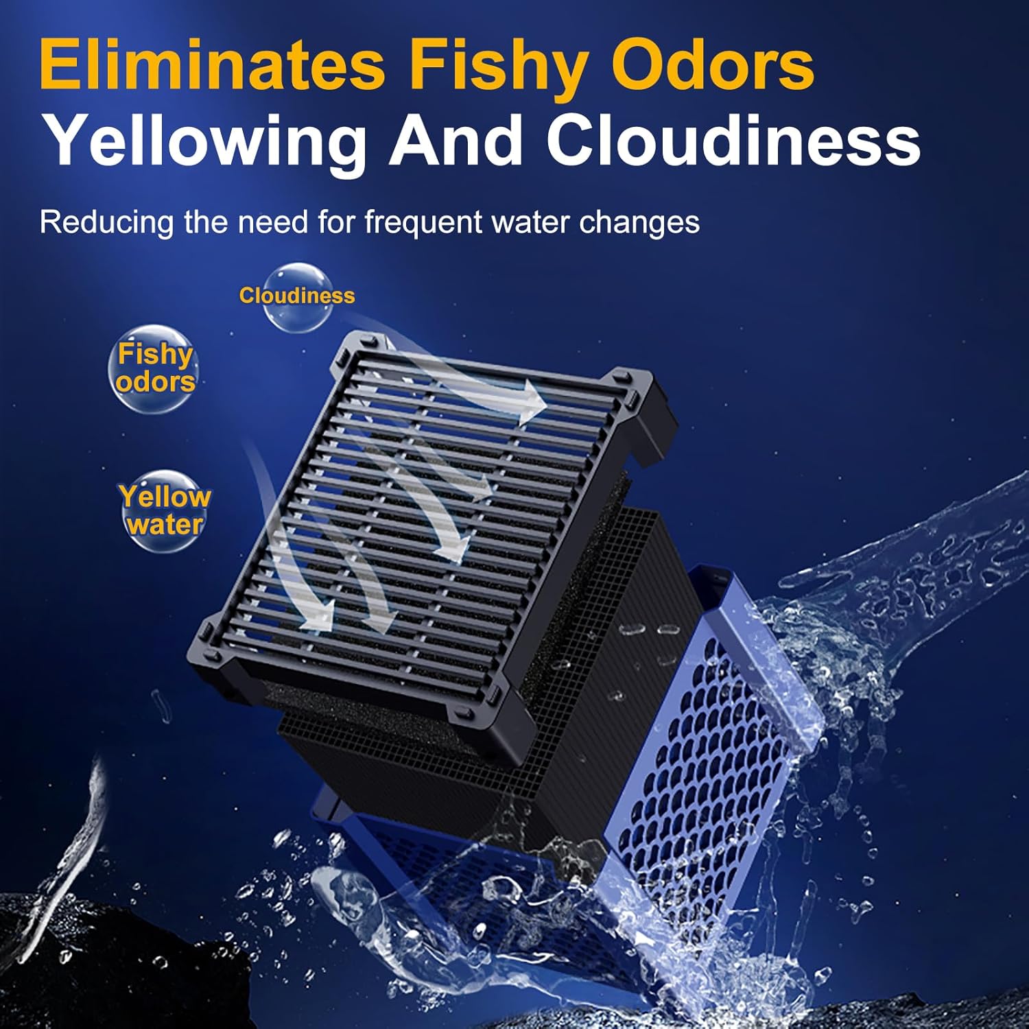 Pure Cube Water Trough Filter 2.0, Super‑Strong Filtration Aquarium Water Trough Purifier Cube for Horse, Livestock, Fish Tanks & Ponds