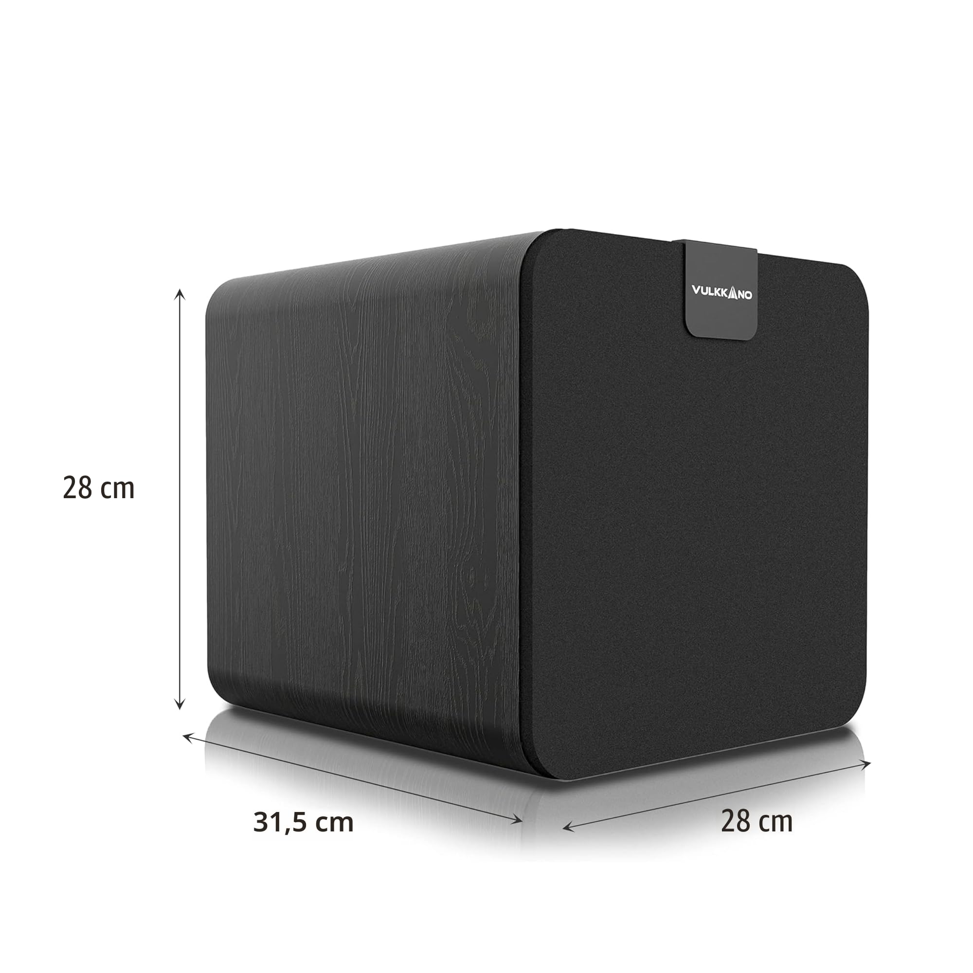 VULKKANO SUB8 Subwoofer Activ 8 Zol, Verstärkte mit 80W RMS, Frequenz de 40 Hz - 250 Hz, Crossover Einstellbar, Home HiFi Audio & Cinema.