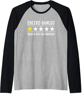 Ehlers Danlos Awareness Ehlers Danlos Syndrome Retro Vintage Raglan Baseball Tee