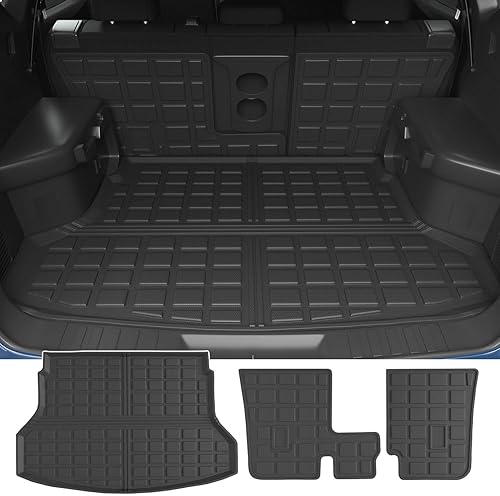 powoq Alfombrilla de maletero compatible con Nissan Rogue SV S SL 2014-2020, alfombrilla de carga de elastómero termoplástico, forro de carga de