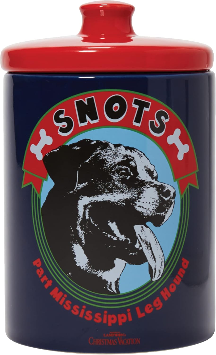 Department 56 National Lampoon's Christmas Vacation Snots the Dog Treat Canister Storage Jar, 7.5 Inch, Multicolor