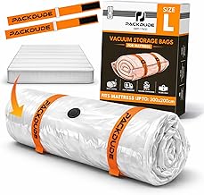 Double Mattress Vacuum Bag for Mattresses up to 200 x 200 cm (Bag Size: 250 x 240 cm) Double Mattress in Foam, Gel and Latex I Mattress Vacuum Bag
