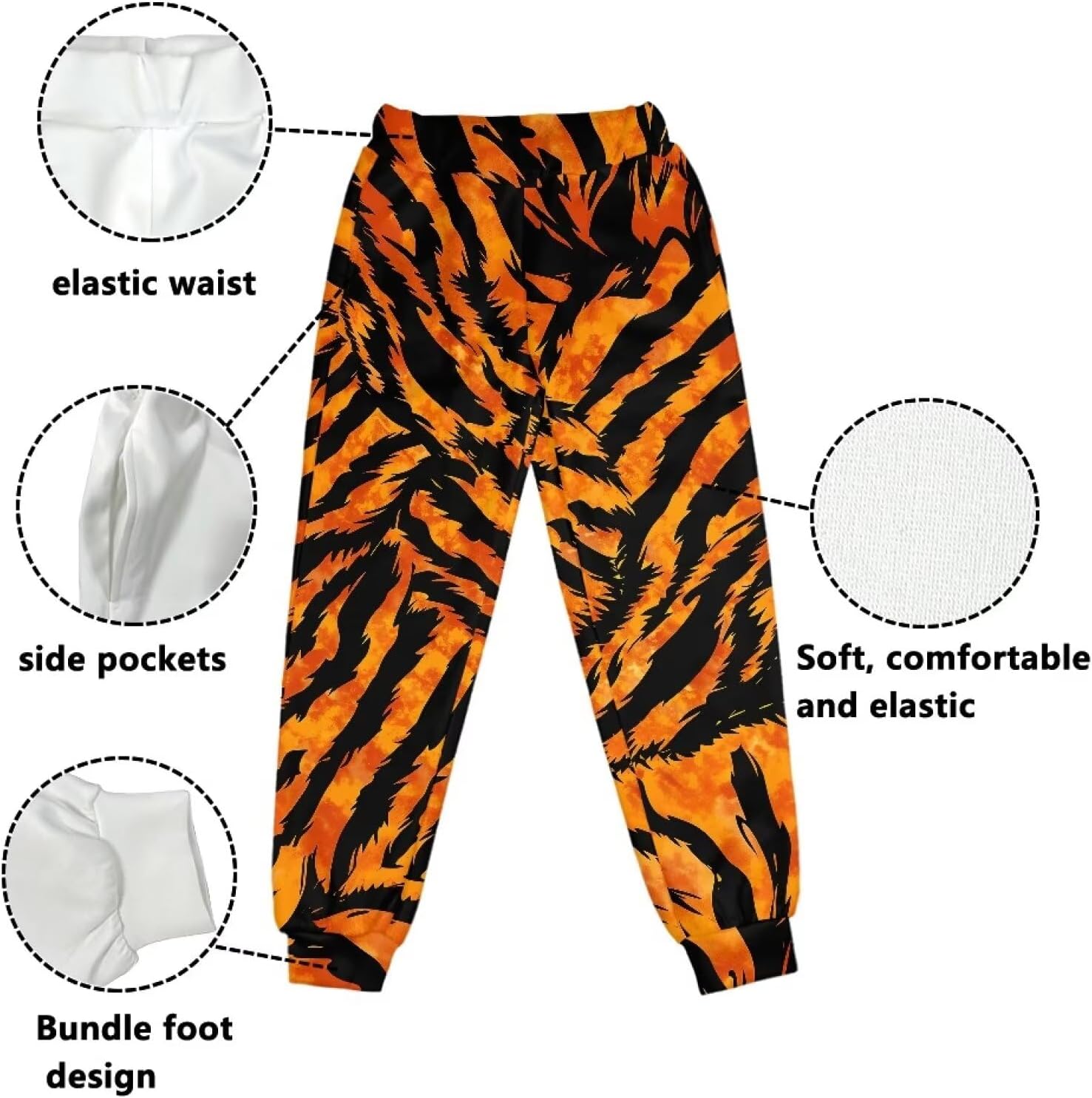 AFPANQZ Kids Casual Sweatpants 3D Graphics Sweatpants Active Jogger Sport Pants 4-15 Years