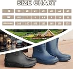 Rain Boots for Men, Waterproof Rubber Boots Superior Durable Mid Calf Garden Boots Non-Slip Mud Boots, Platform Fishing Boots for Outdoor Comfort Work Boots