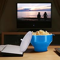 Vista 7 de El Original Korcci Palomitero de Silicona para Microondas, Palomitero para Microondas, Tazón Plegable para Hacer Palomitas en Microondas, No