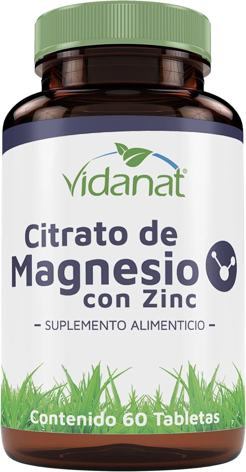 Vidanat Citrato De Magnesio Con Zinc 60 Tabletas Salud
