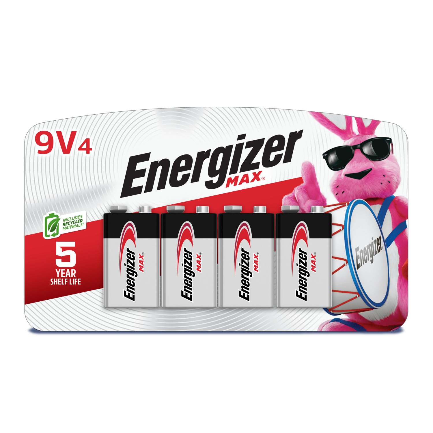 Energizer MAX 9V Batteries 4 Pack 9 Volt Alkaline Batteries