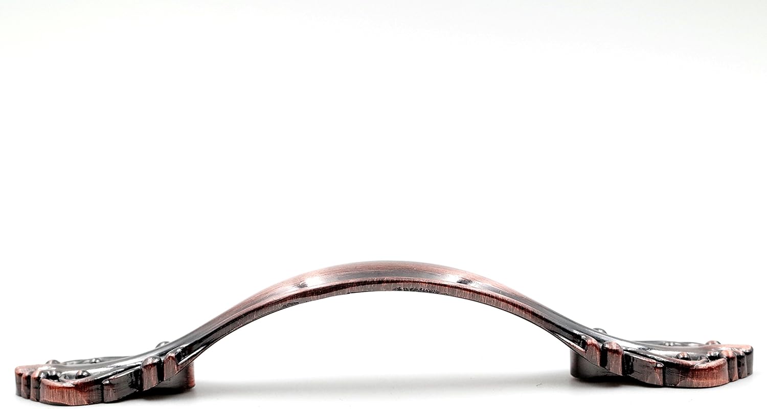 Jetland Cabinet Hardware Handle Pull - 10-Pack, Copper Red, 2-1/2" (64mm) Hole Centers, PW8803H64