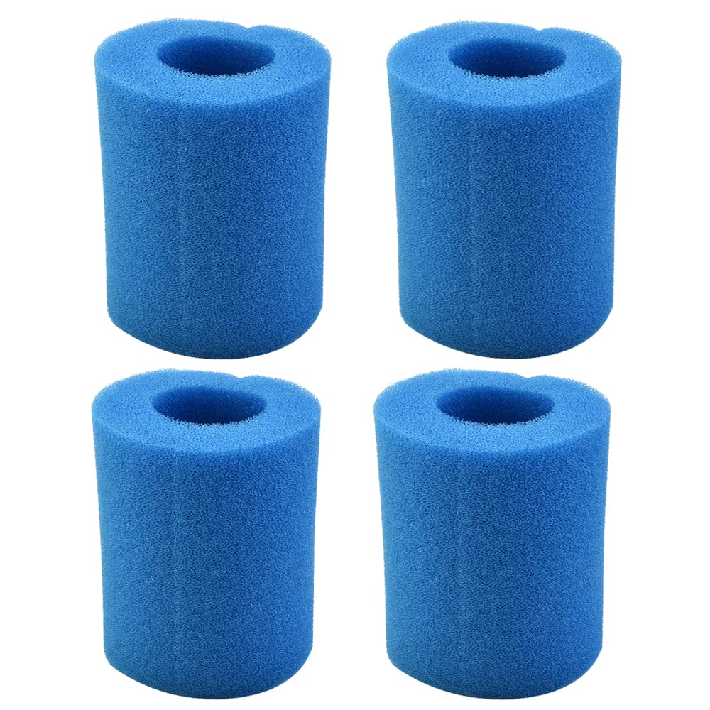 Donkivvy 4 Pcs Swimming Pool Filter Sponge Cartridge Compatible with Type II Swimming Pool 58094