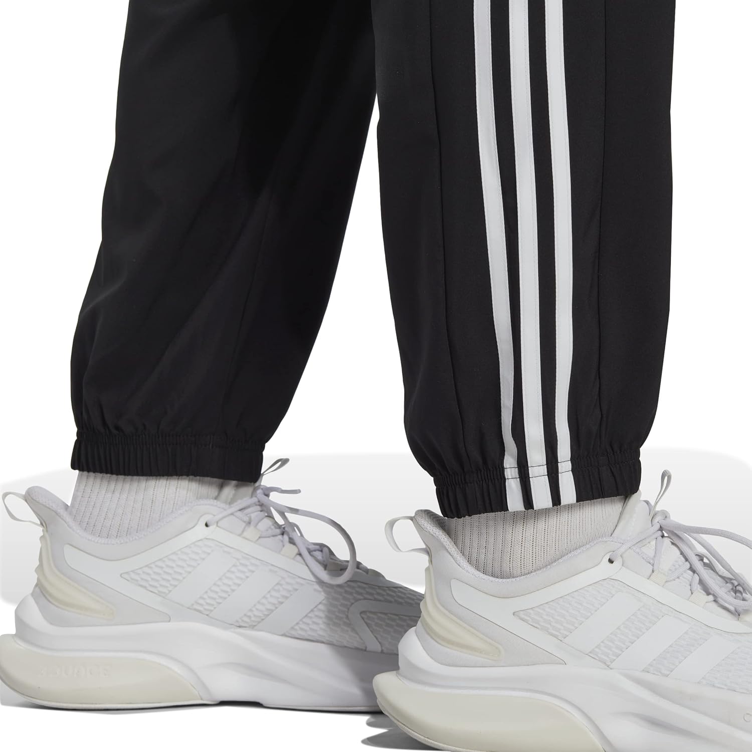 adidas Men's Aeroready Essentials Woven 3-Stripes Tapered Pants