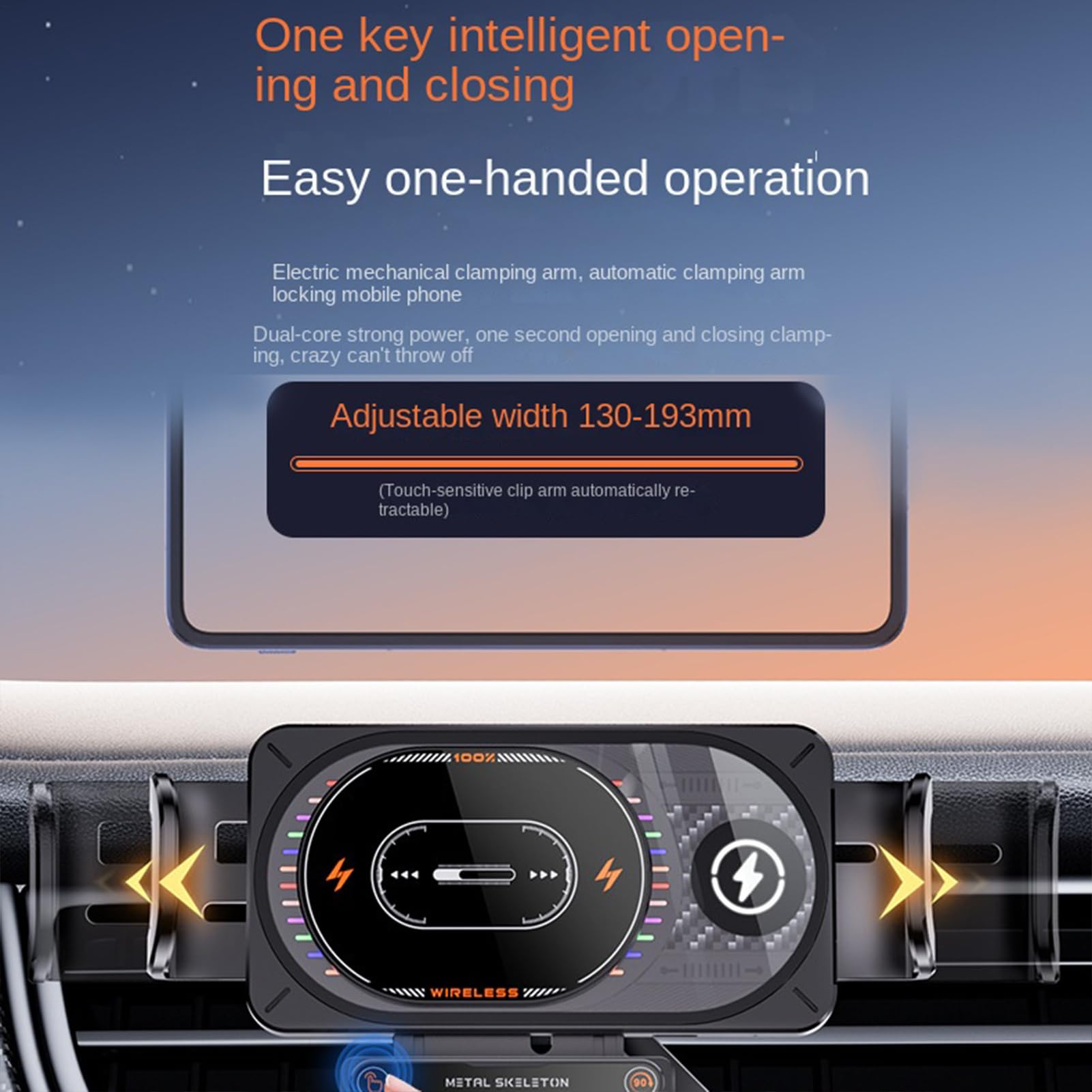 Caricatore wireless per auto, ricarica rotante per telefono cellulare, supporto con ricarica automatica, per viaggi quotidiani, condividere viaggi, conducenti, viaggiatori, strada, camion, SUV, camper